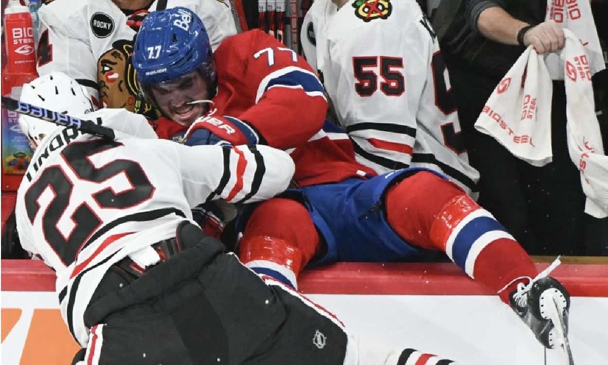 Montreal Canadiens' Cole Caufield suffers upper-body injury