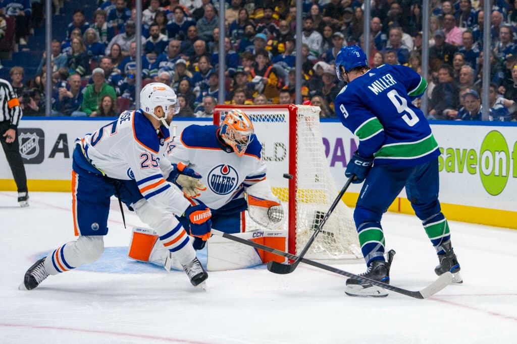 Edmonton Oilers Darnell Nurse Stuart Skinner