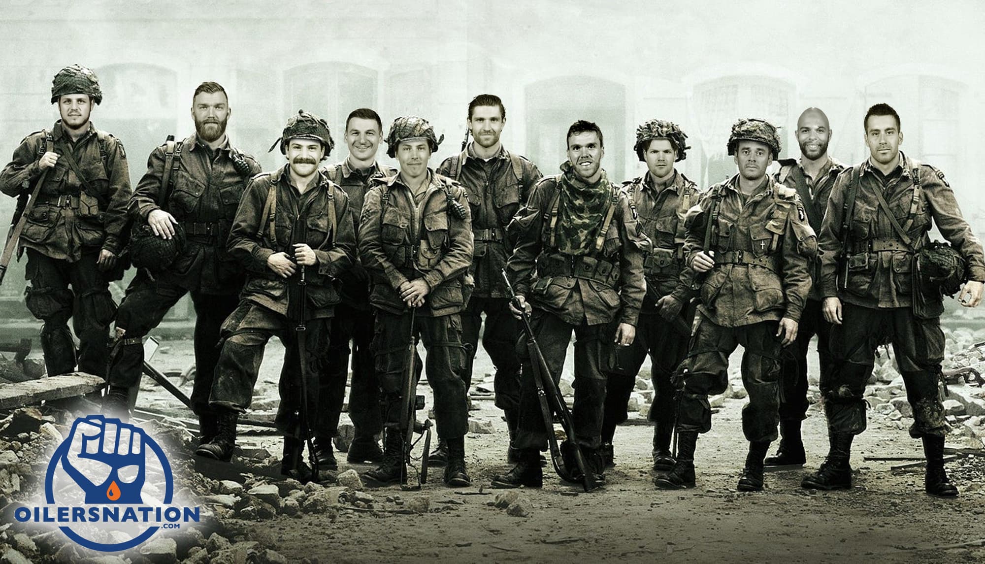 Edmonton Oilers photoshop Band of Brothers
