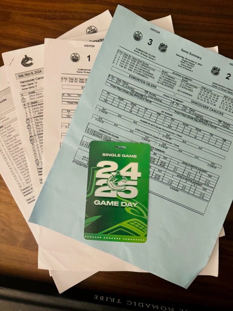 Vancouver Canucks Press Pass