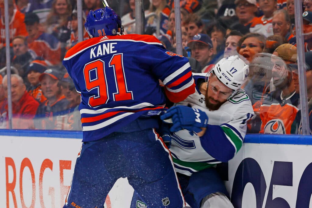 Edmonton Oilers Evander Kane Vancouver Canucks