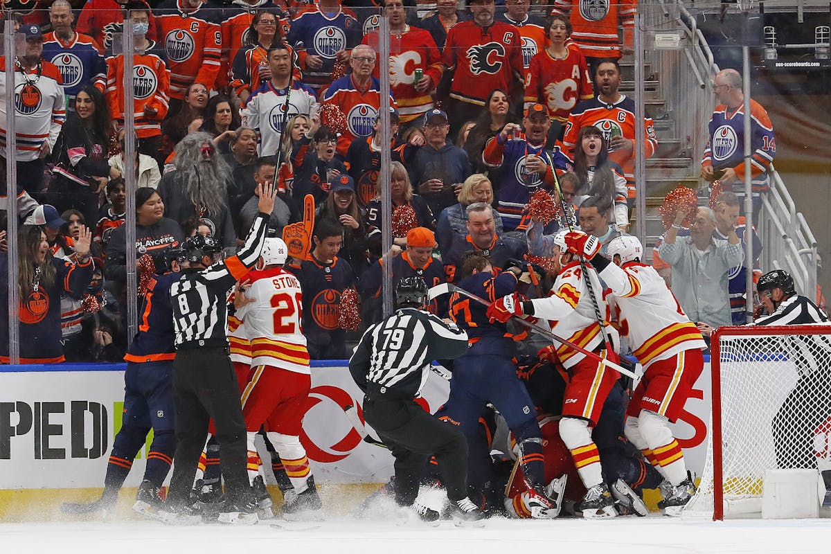 Edmonton Oilers Versus Calgary Flames Preseason Game 4