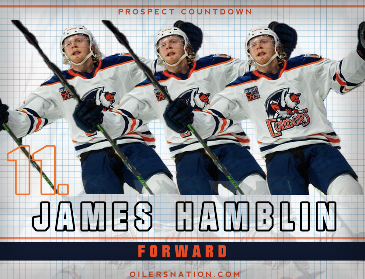 James Hamblin #57 - 2022-23 Edmonton Oilers Team Issued Reverse Retro Set  #3 Jersey - (TEAM ISSUE ONLY / NOT WORN) - NHL Auctions