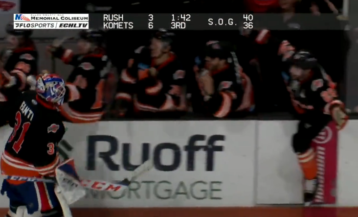 GOALIE GOAL! Ryan Fanti Became The First Goalie In Ft. Wayne Komets History  To Score In A Game 