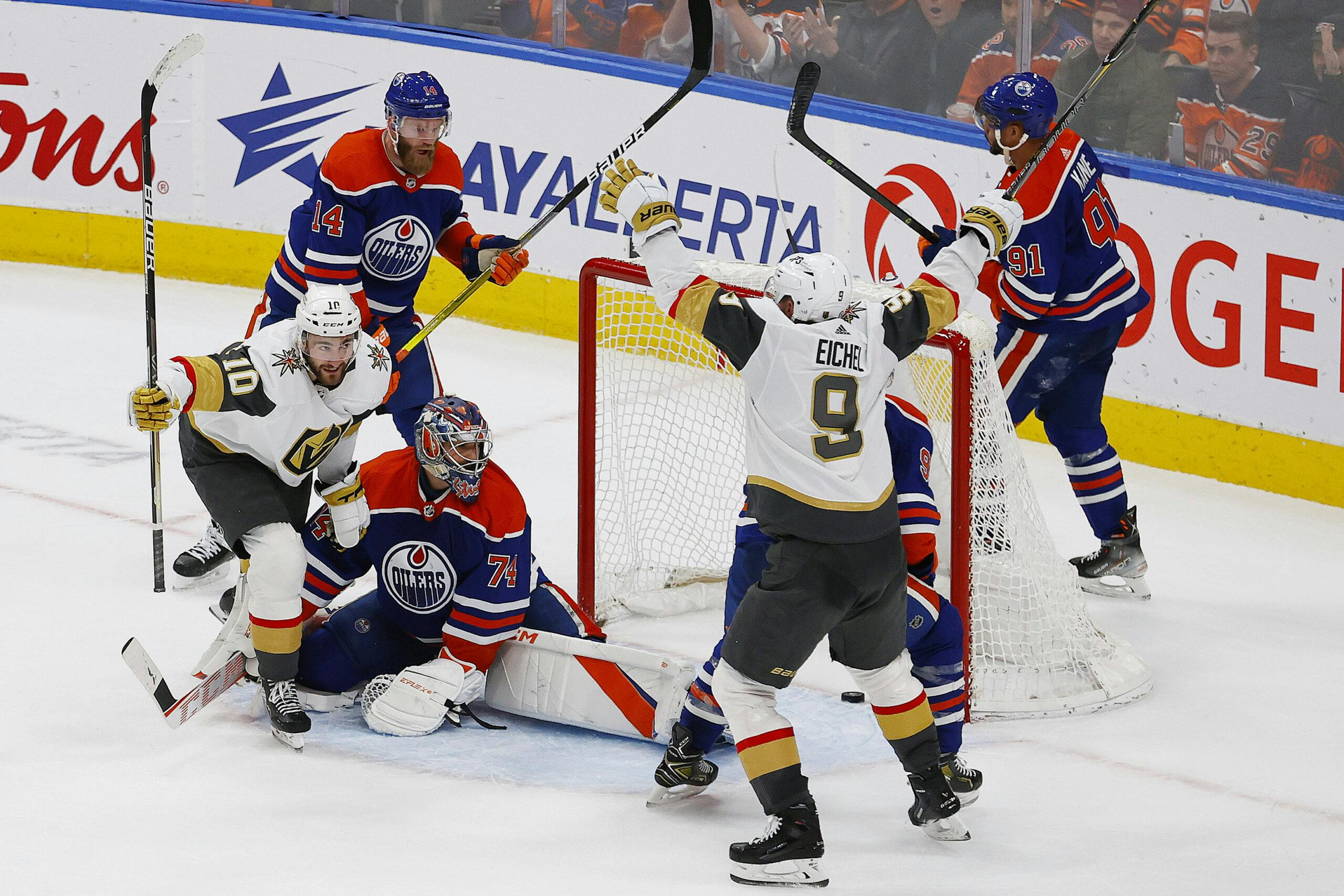 Draisaitl's 4 goals not enough for Oilers as Golden Knights take