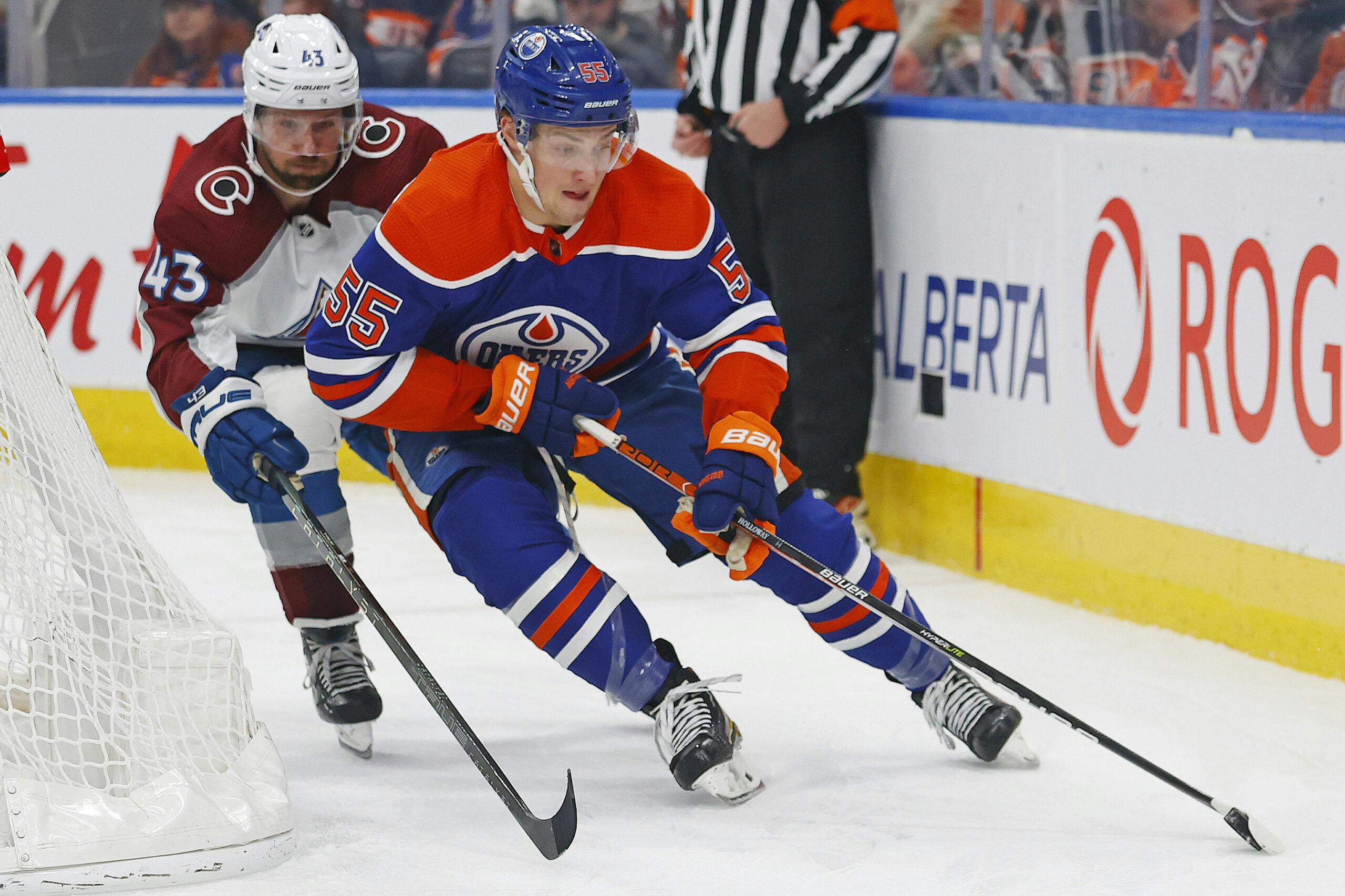 Dylan Holloway will miss “about a month” after suffering injury playing in  the AHL - OilersNation