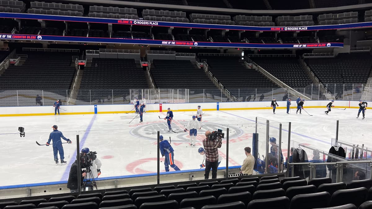 High-Paced Playoff Practice for Oilers, Evander Kane and Mattias ...