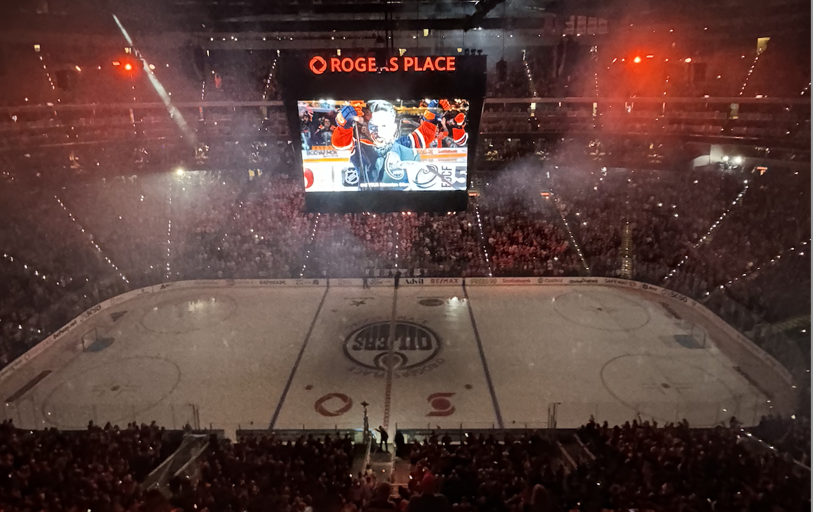 Pre-game at Rogers Place Game 3