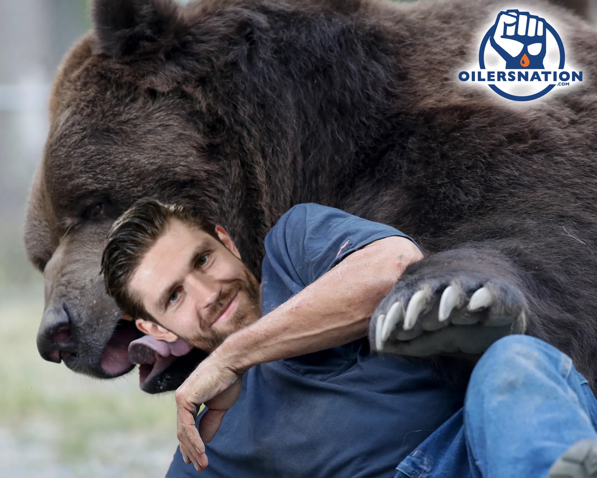 GDB Leon Draisaitl Edmonton Oilers photoshop vs Boston Bruins