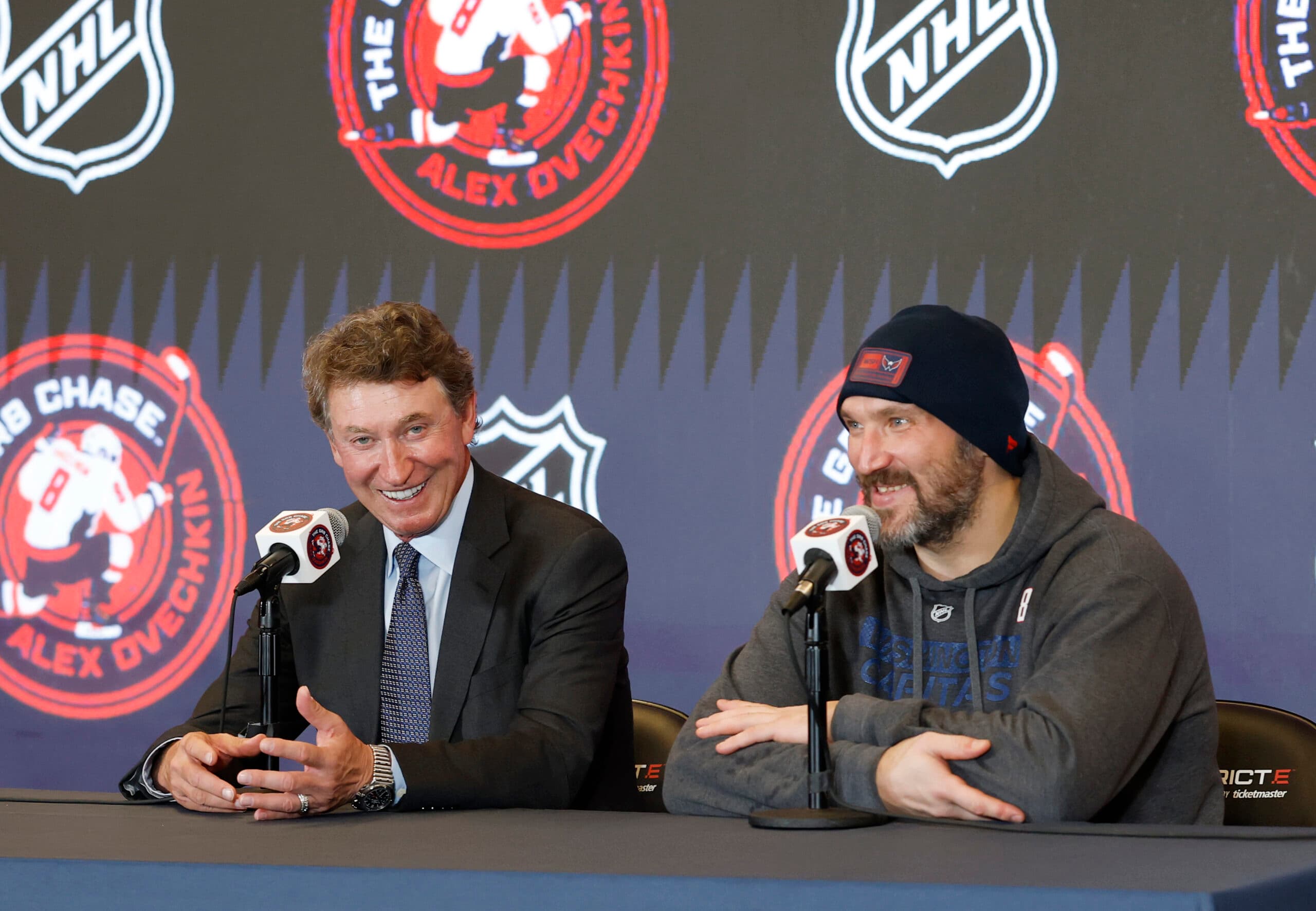 Washington Capitals Alex Ovechkin Wayne Gretzky