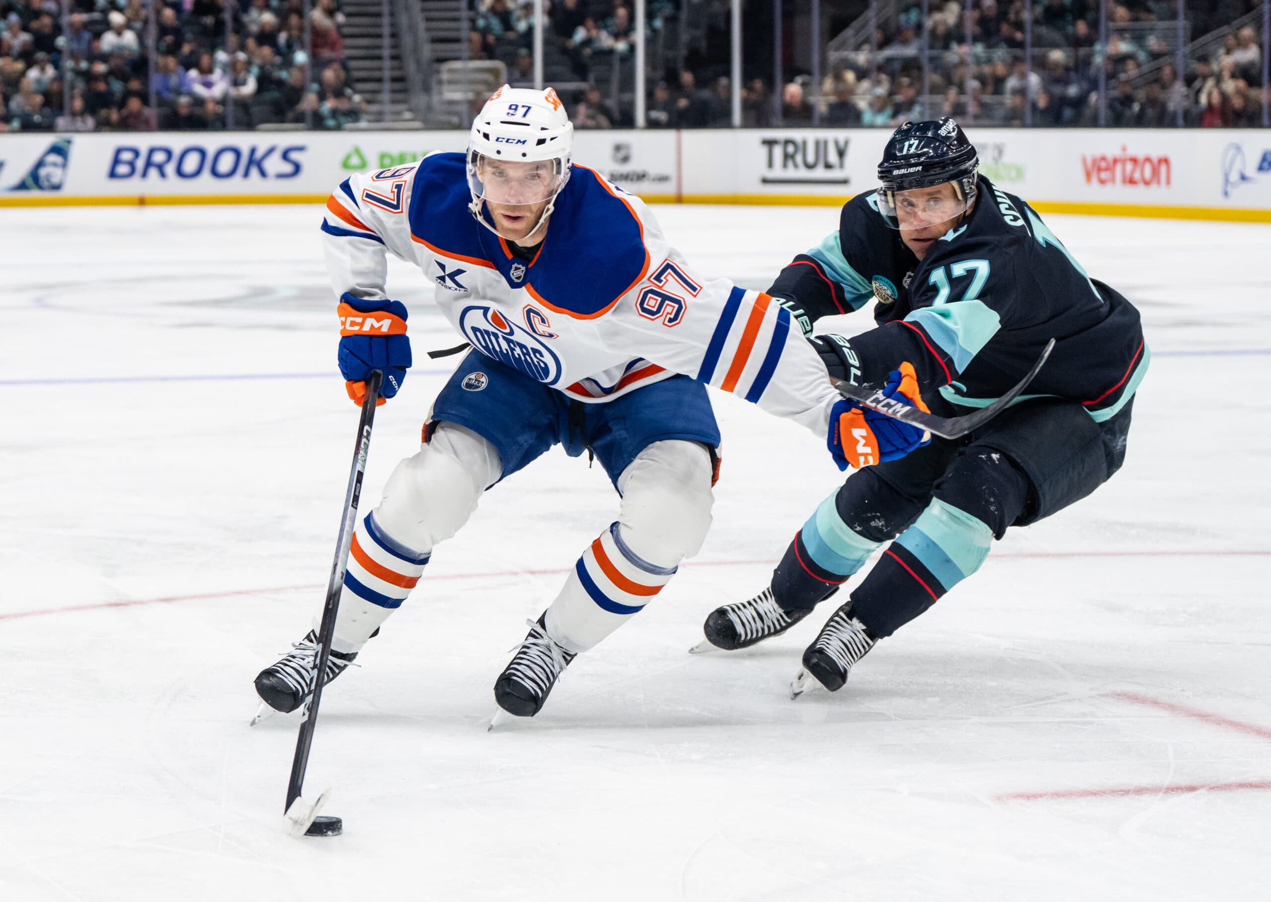 Edmonton Oilers Connor McDavid at Seattle Kraken