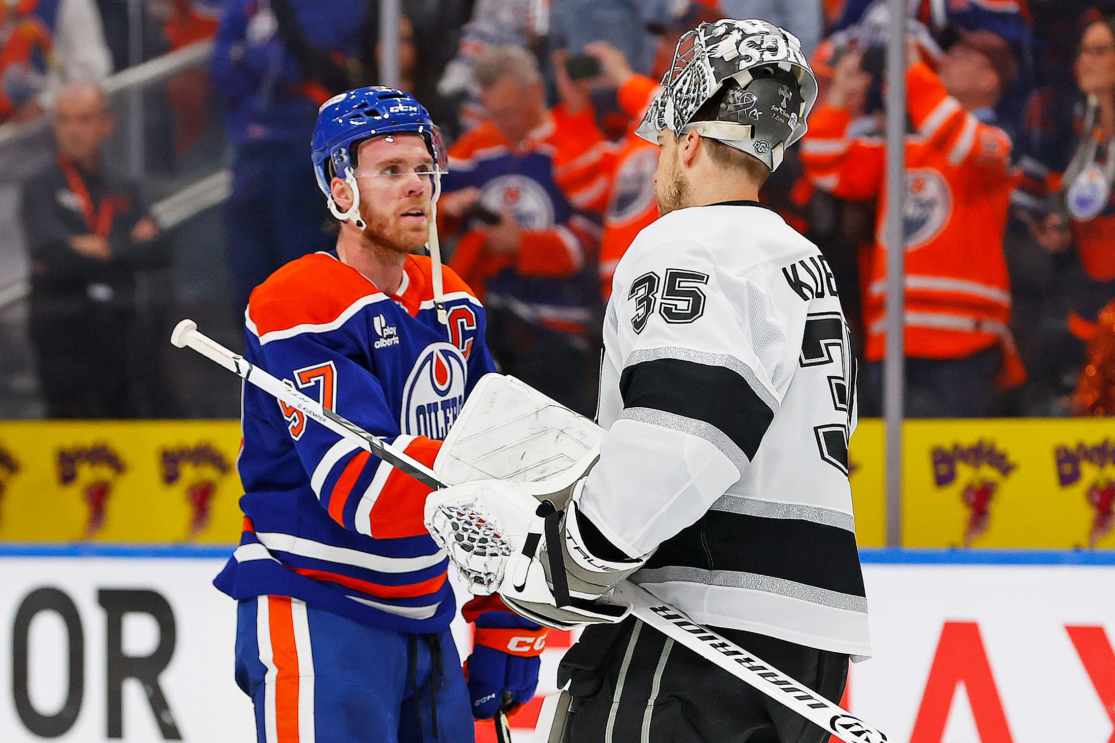Edmonton Oilers Connor McDavid Los Angeles Kings Darcy Kuemper