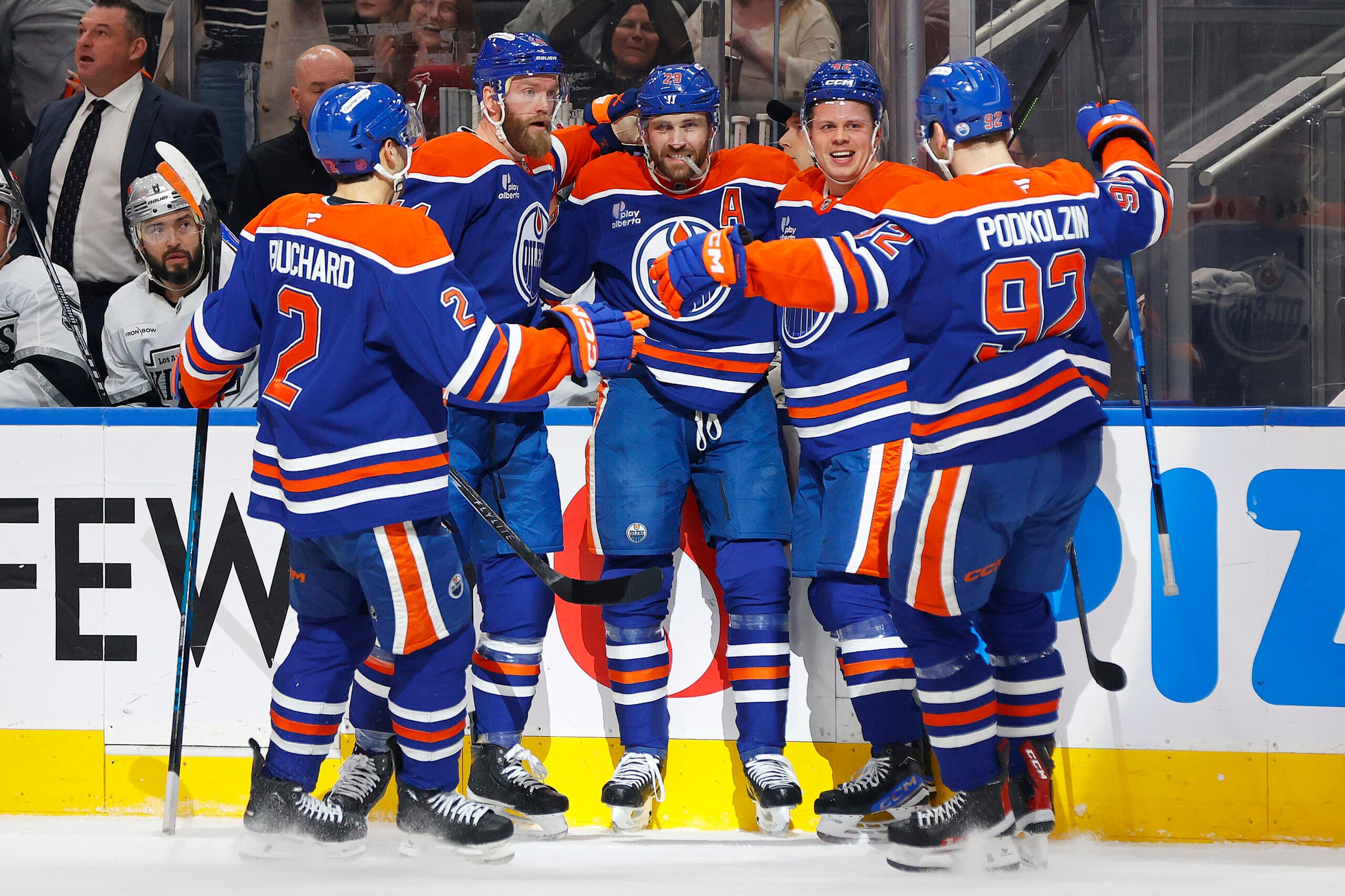 Edmonton Oilers Leon Draisaitl Kasperi Kapanen Vasily Podkolzin