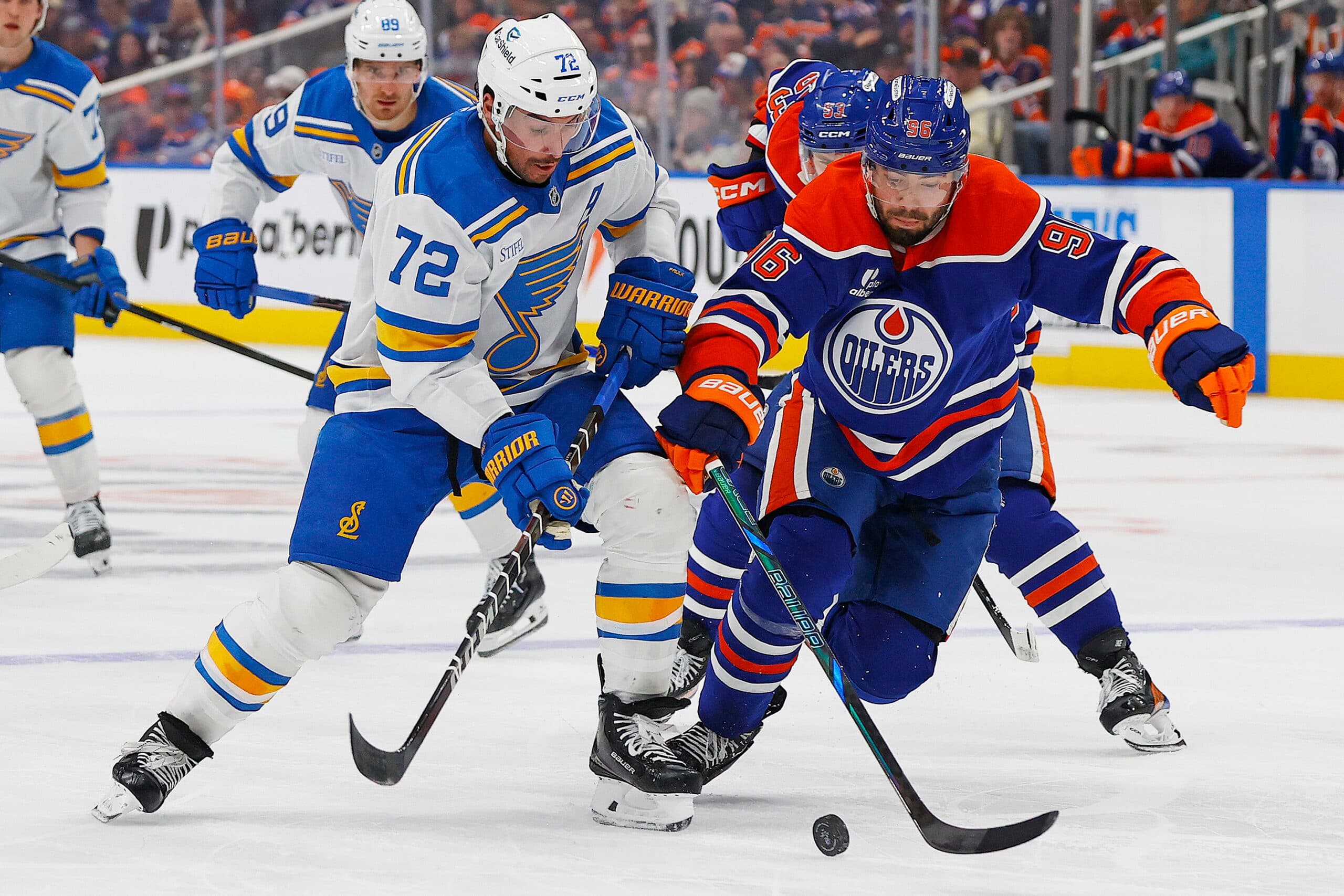 Edmonton Oilers Jake Walman St. Louis Blues Justin Faulk