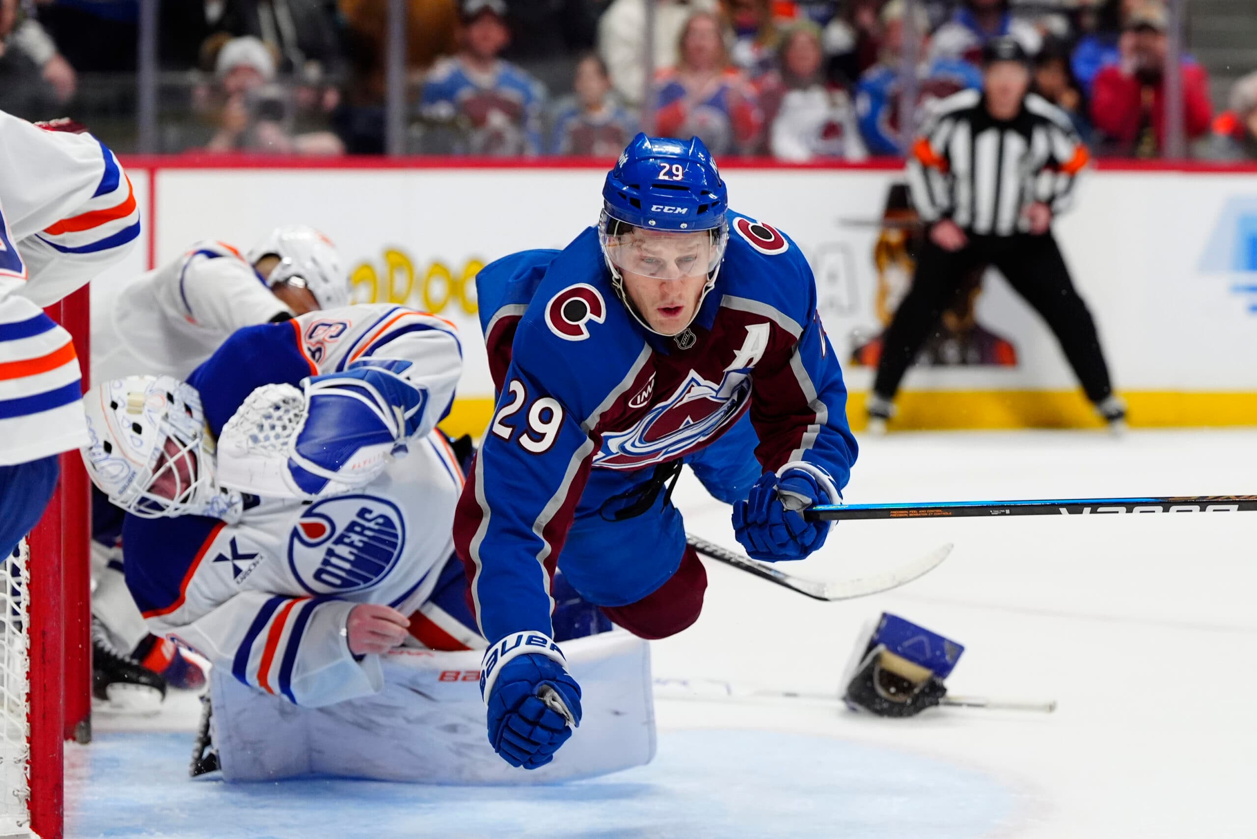 Edmonton Oilers Connor Ingram Colorado Avalanche Nathan MacKinnon