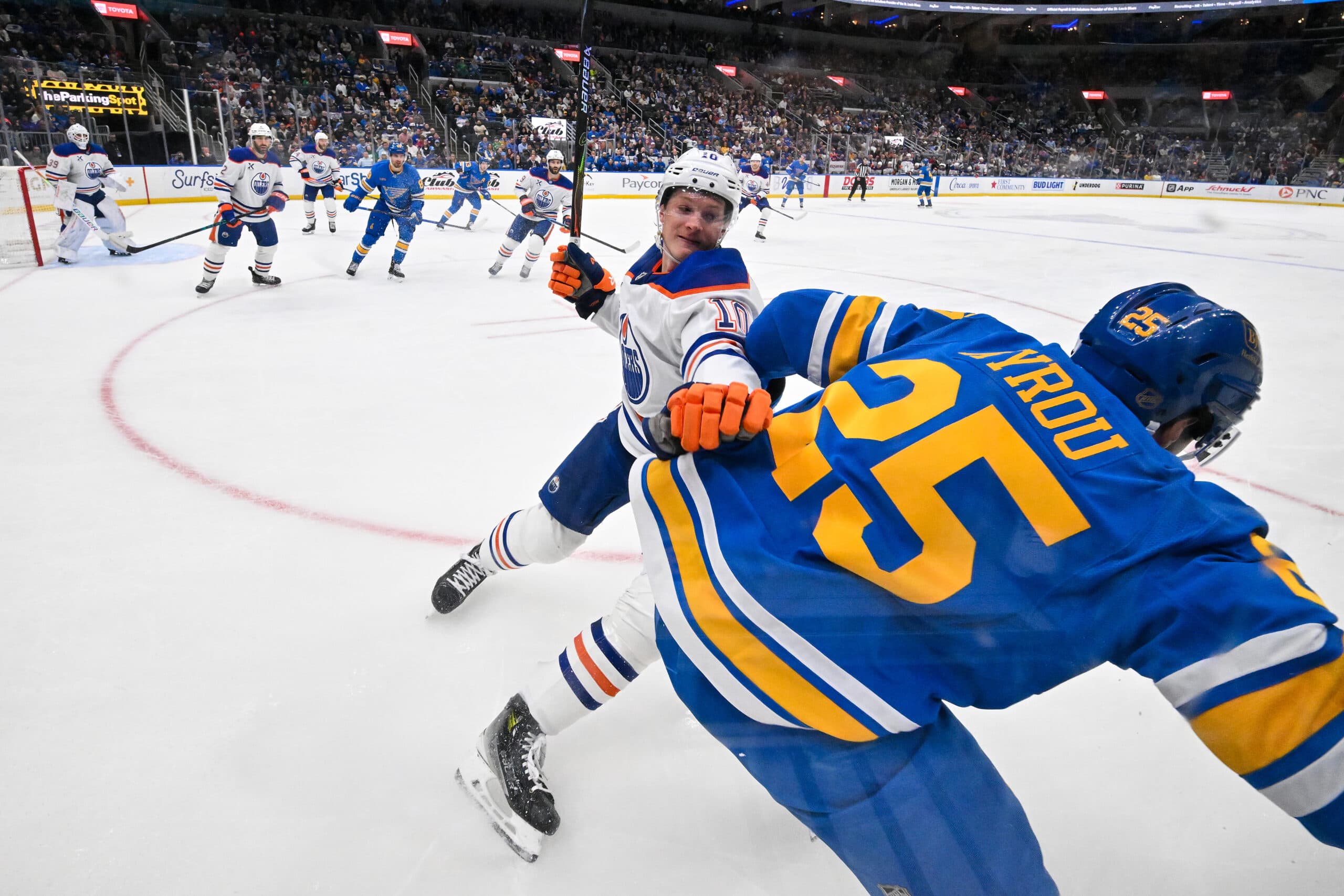 Edmonton Oilers Trent Frederic St. Louis Blues Jordan Kyrou