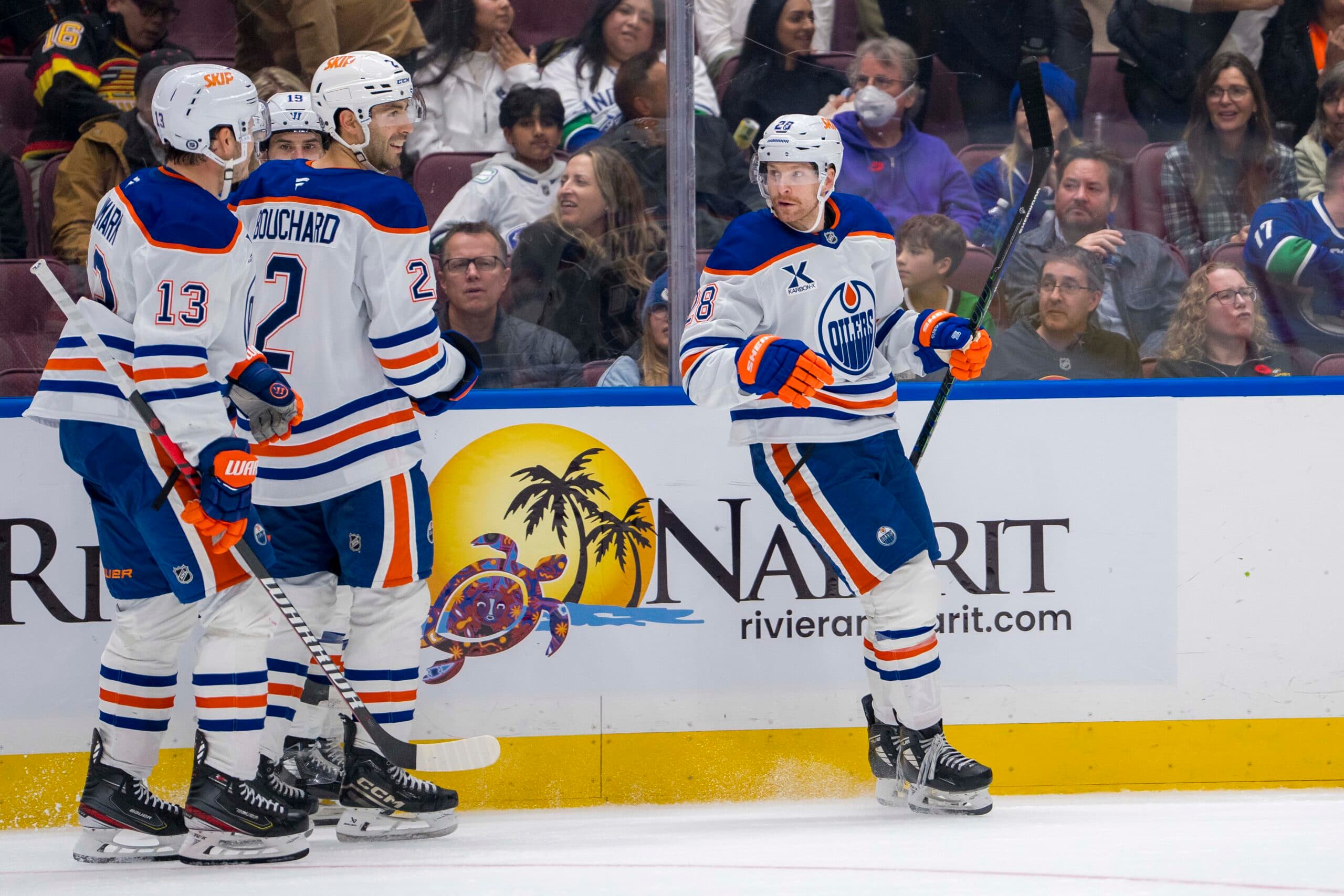 Edmonton Oilers Connor Brown Evan Bouchard