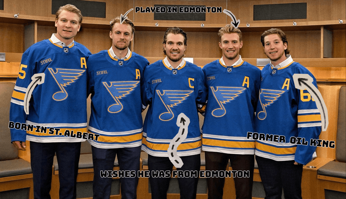 Oops! It’s all Edmonton: St. Louis Blues name leadership group full of Alberta ties