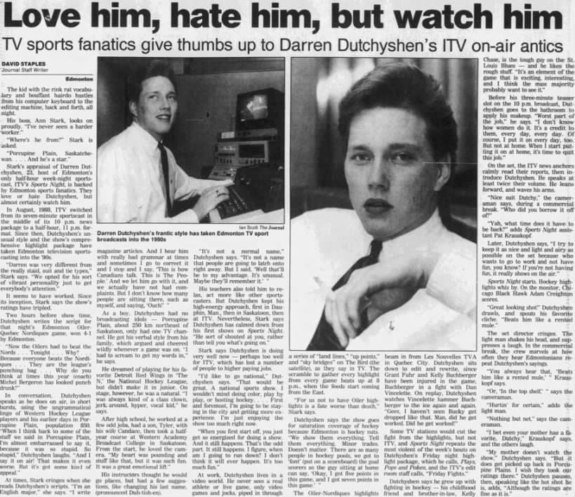 Darren Dutchyshen ITV Edmonton