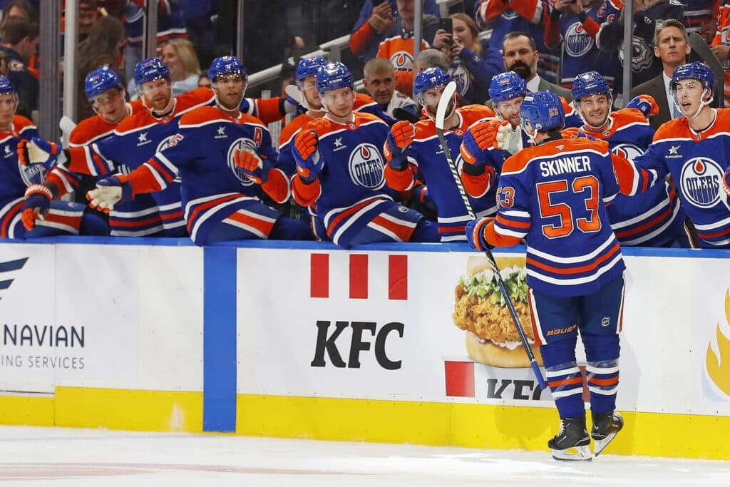 Edmonton Oilers Jeff Skinner scores goal