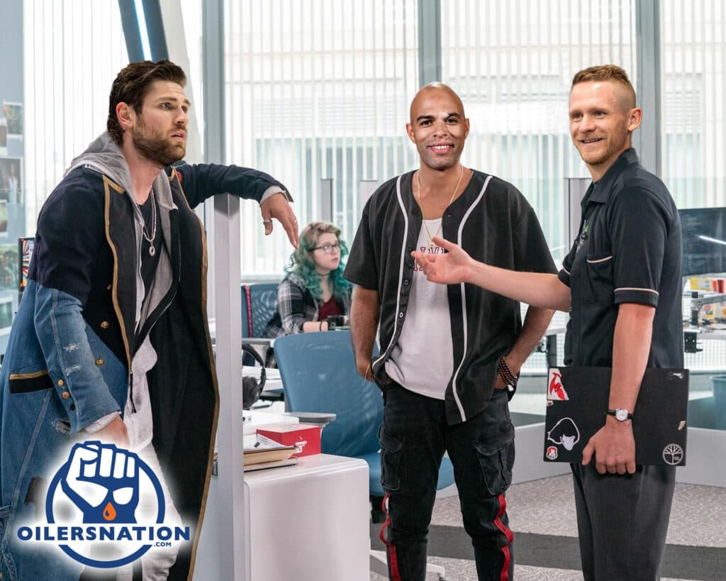 GDB Edmonton Oilers Leon Draisaitl, Darnell Nurse, Corey Perry photoshop