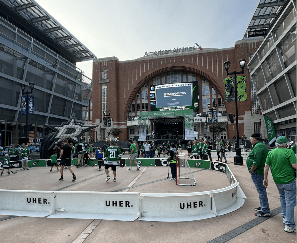 Pre-game festivities in Dallas Texas