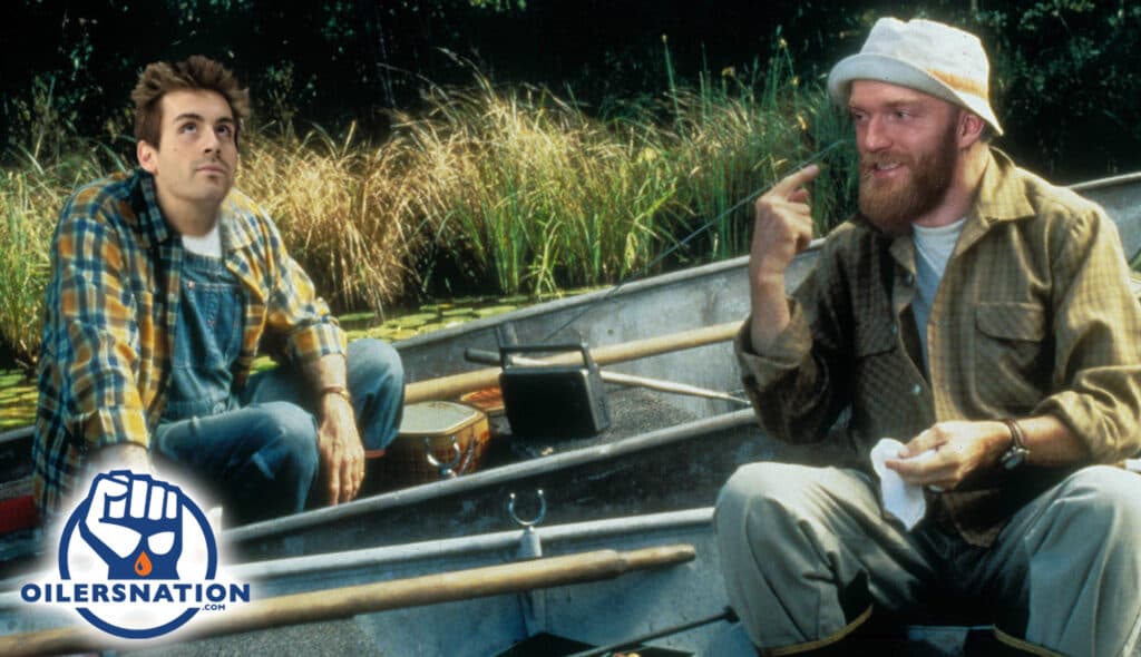 Edmonton Oilers Evan Bouchard and Mattias Ekholm Photoshop