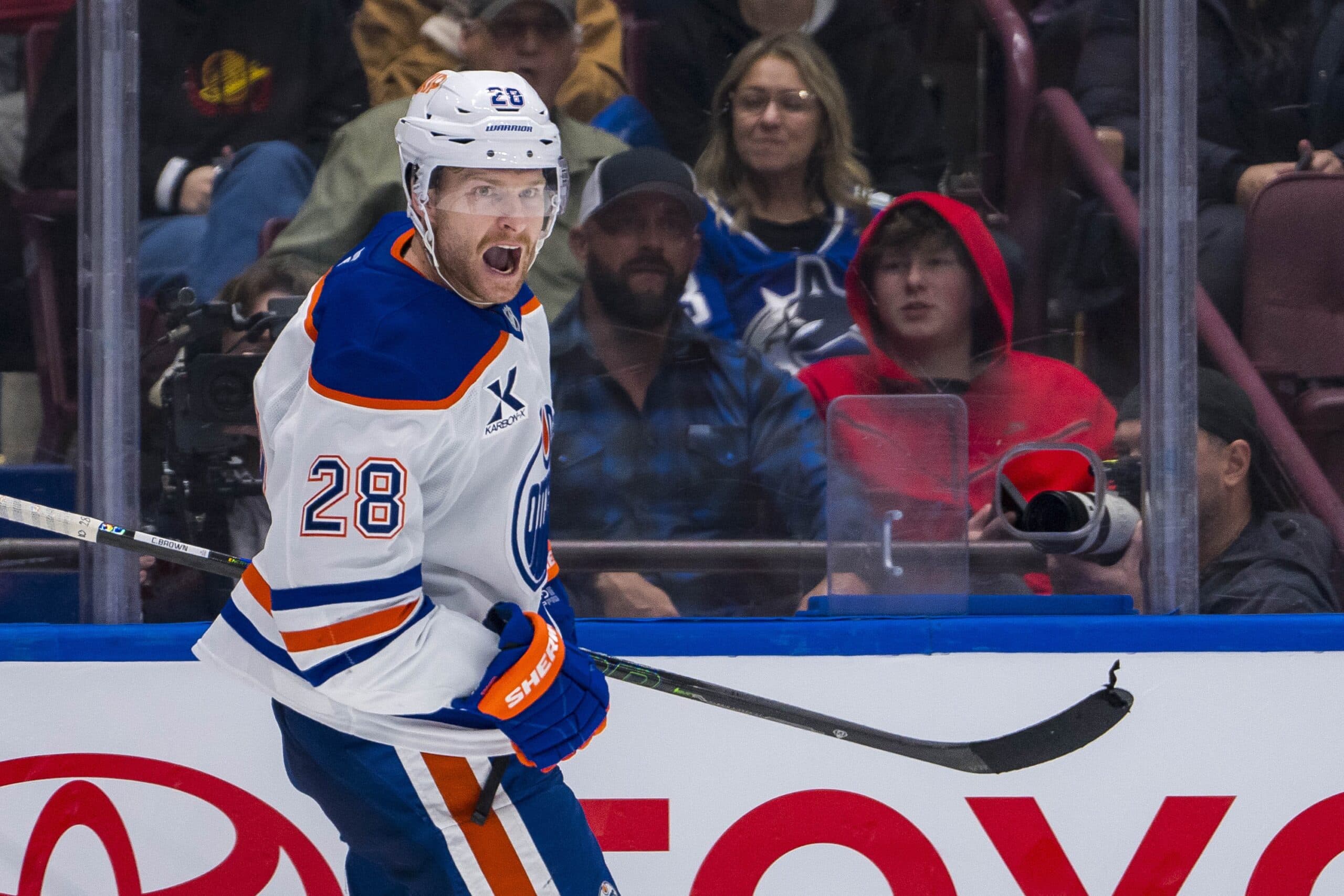 Edmonton Oilers forward Connor Brown