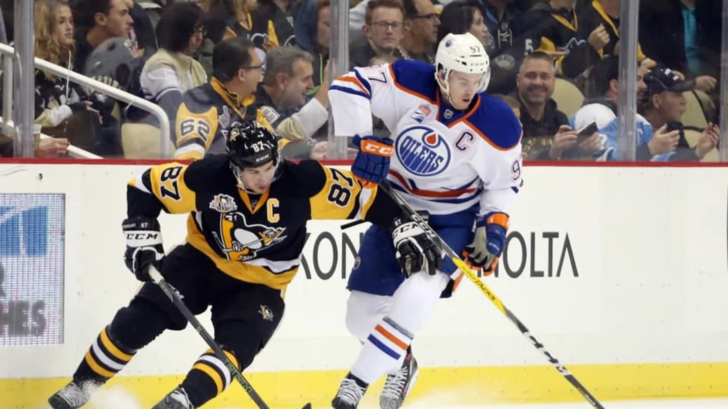 Edmonton Oilers Connor McDavid Pittsburgh Penguins Sidney Crosby