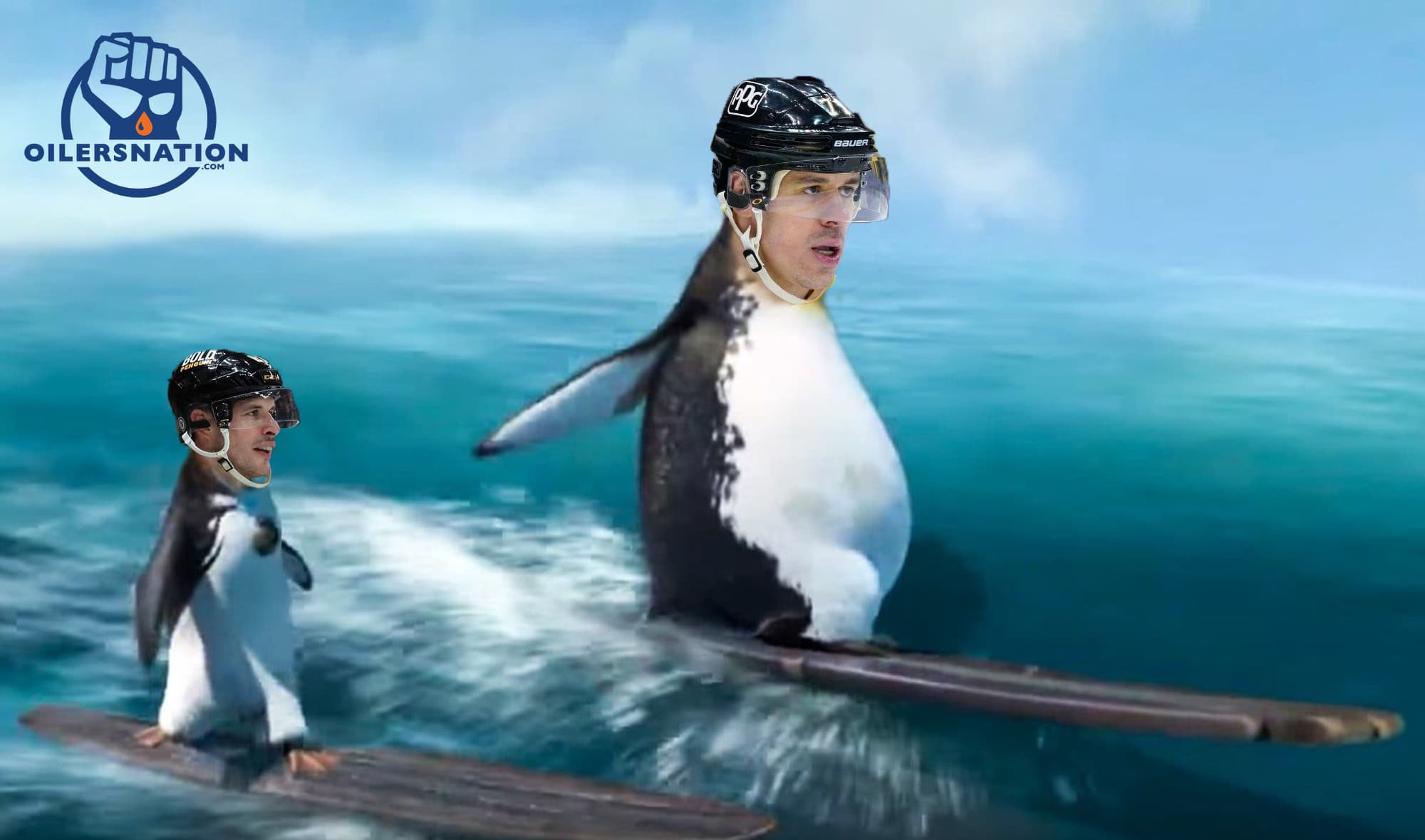 GDB Evgeni Malkin Edmonton Oilers photoshop vs Pittsburgh Penguins