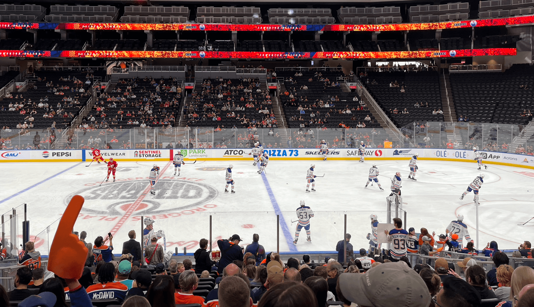 Edmonton Oilers vs Calgary Flames Rookie Game at Rogers Place