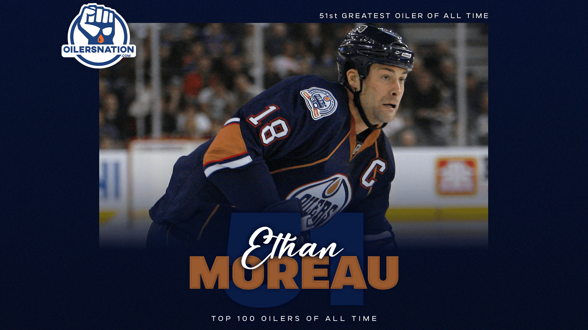 Top 100 Edmonton Oilers Ethan Moreau