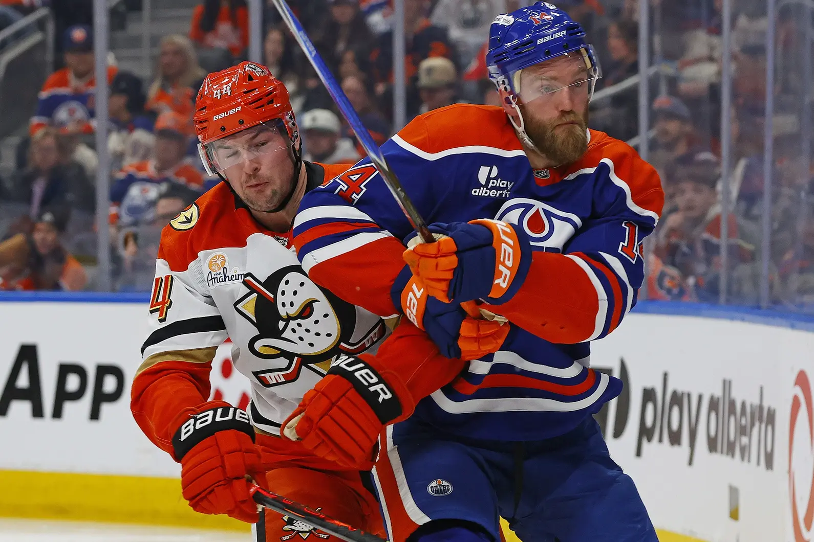 Edmonton Oilers Mattias Ekholm vs Anaheim Ducks