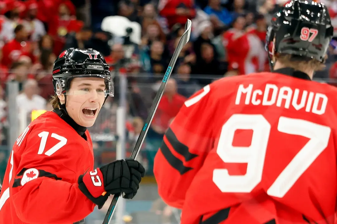 Connor McDavid Macklin Celebrini Team Canada Olympics