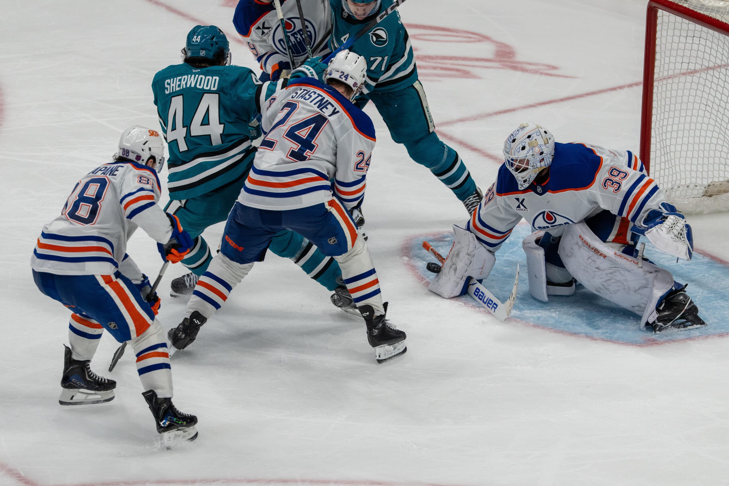 Edmonton Oilers Kiefer Sherwood San Jose Sharks