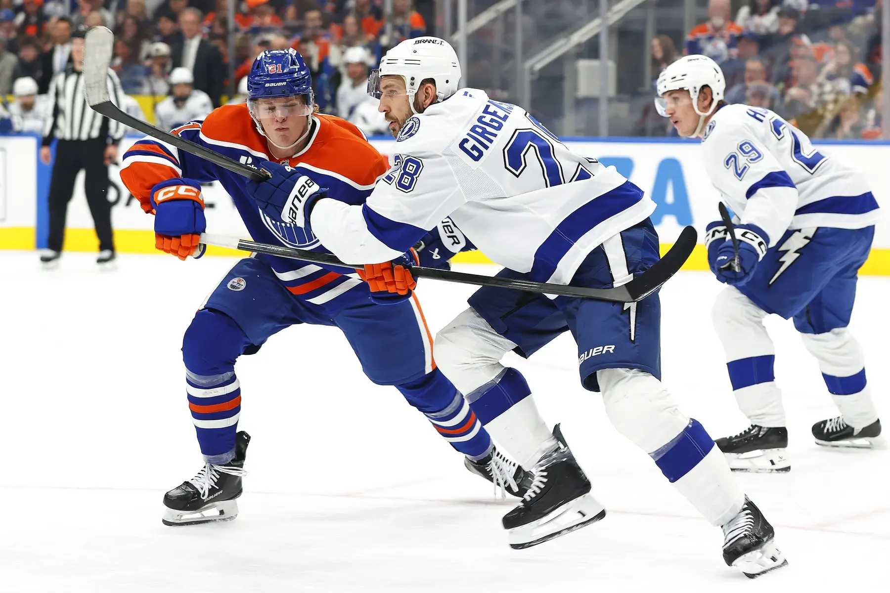 Edmonton Oilers Josh Samanski vs Tampa Bay Lightning
