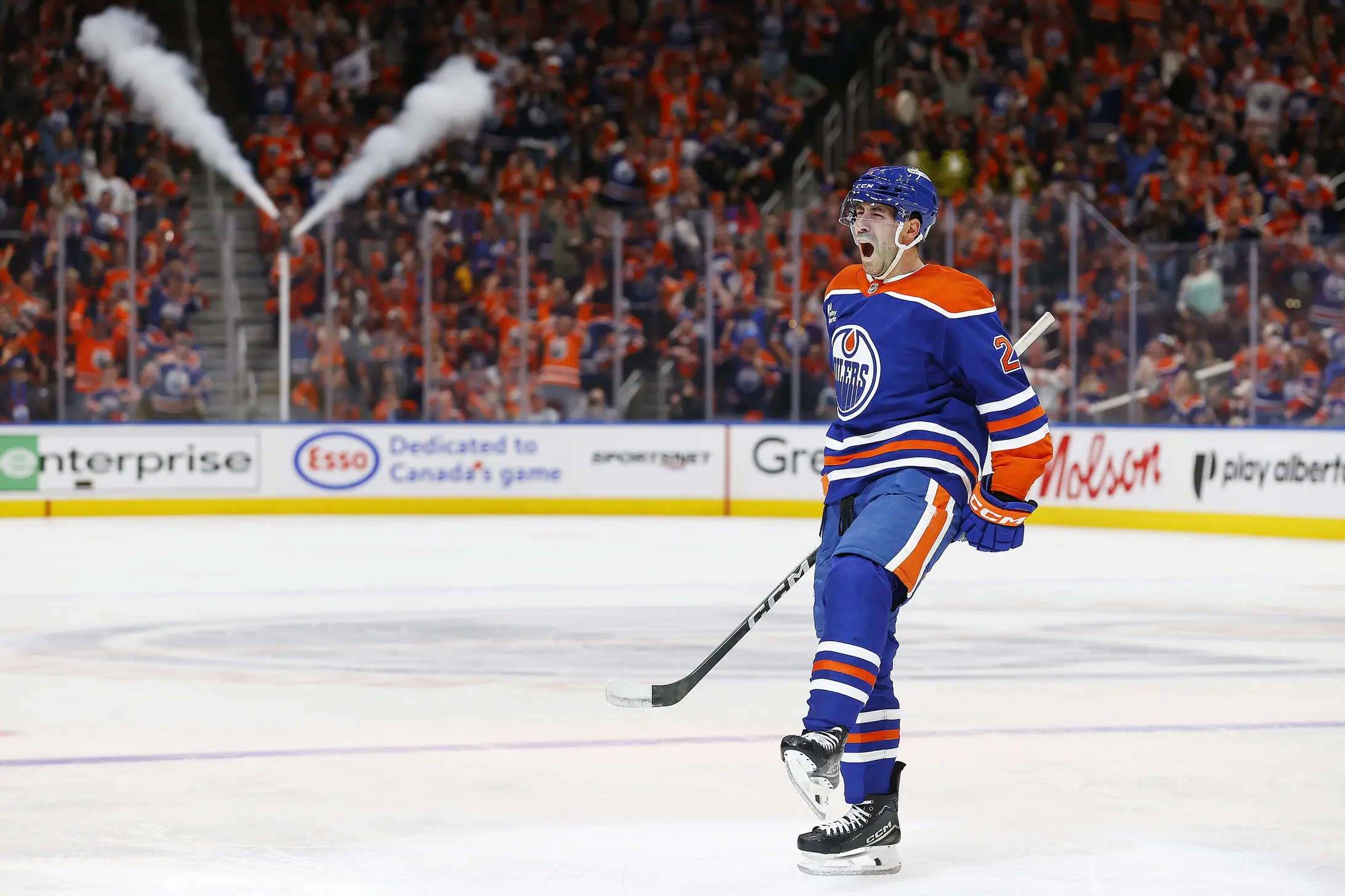 Edmonton Oilers defenceman Evan Bouchard