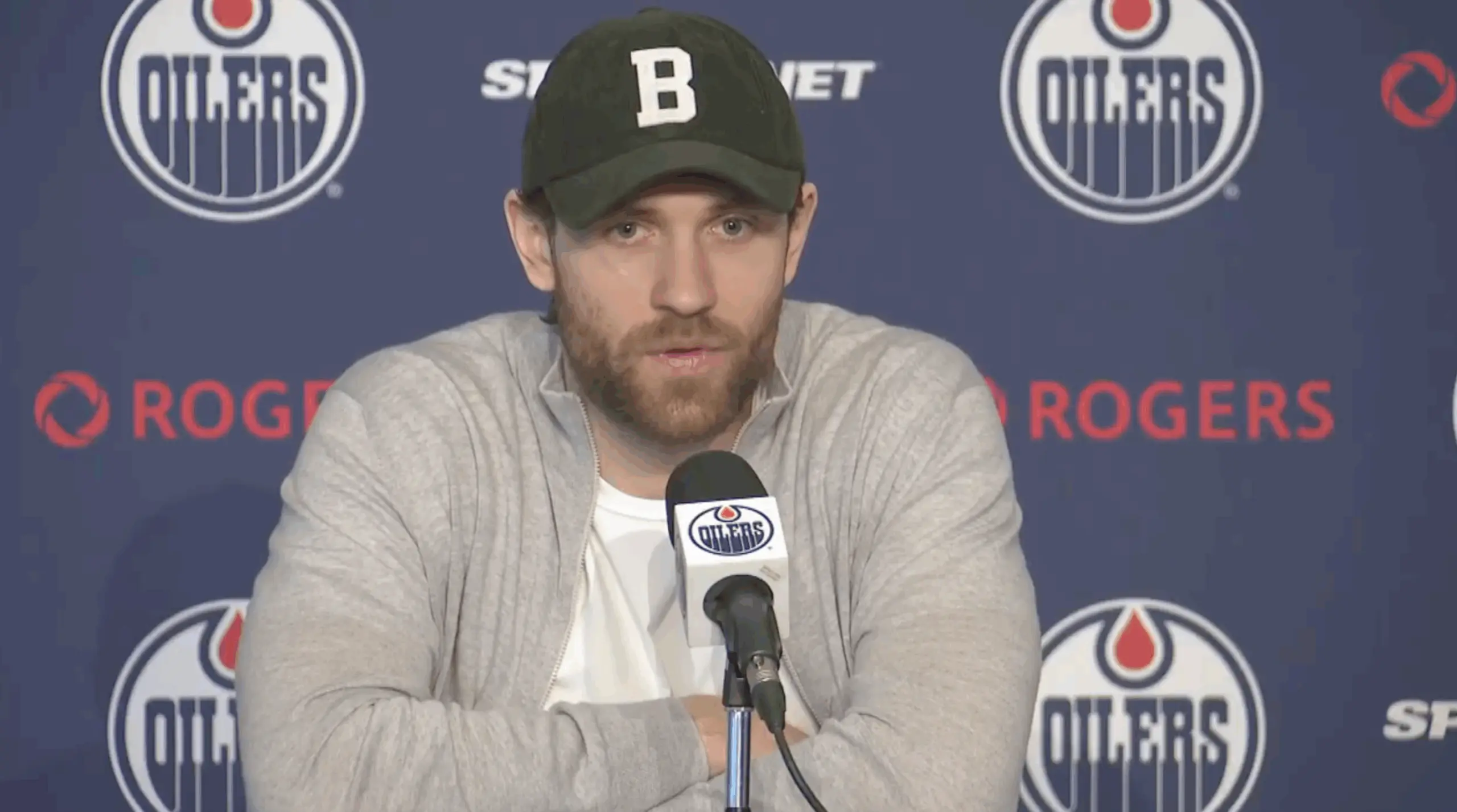 Leon Draisaitl Edmonton Oilers post-season presser