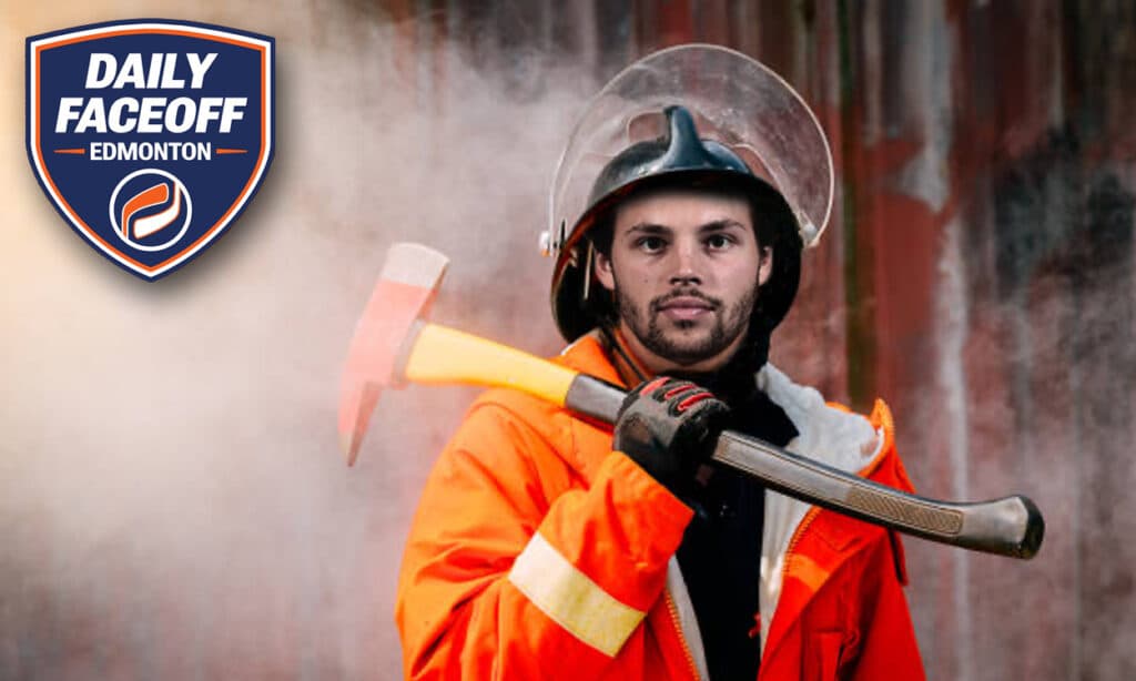 Isaac Howard Calgary Flames GDB photoshop