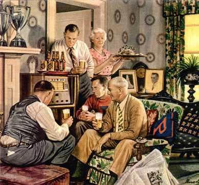 old_time_people_around_radio